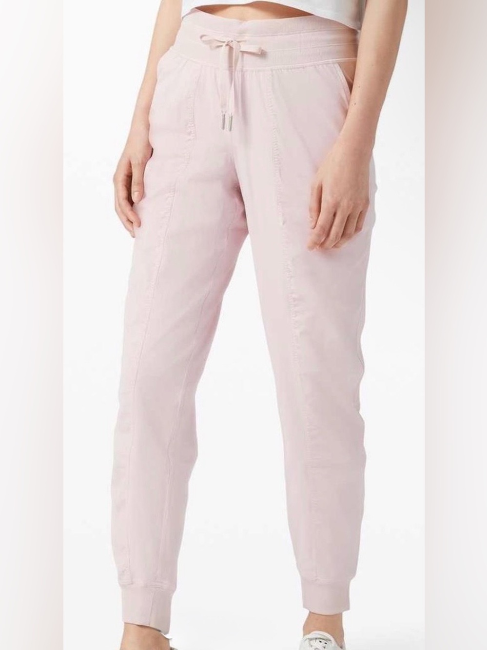 lululemon Dance studio lined pants strawberry milkshake in size 0